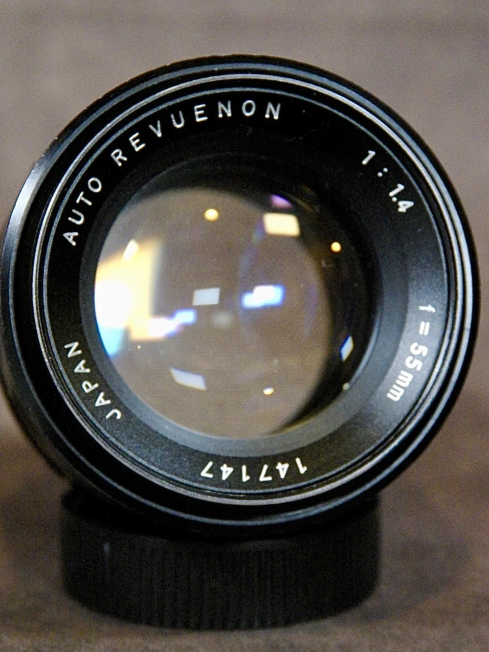 Auto Revuenon 55mm f/1.4 Tomioka Planar Lens M42